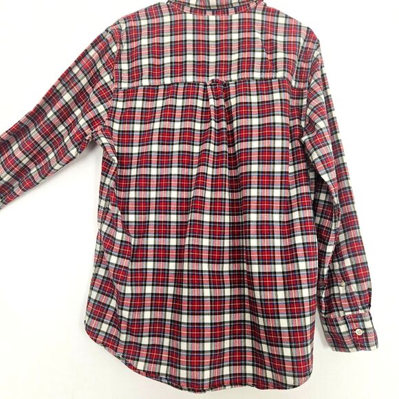 CHAPS Ralph Lauren Mens Red White Blue Plaid Button Down Shirt Size Medium - Picture 7 of 10